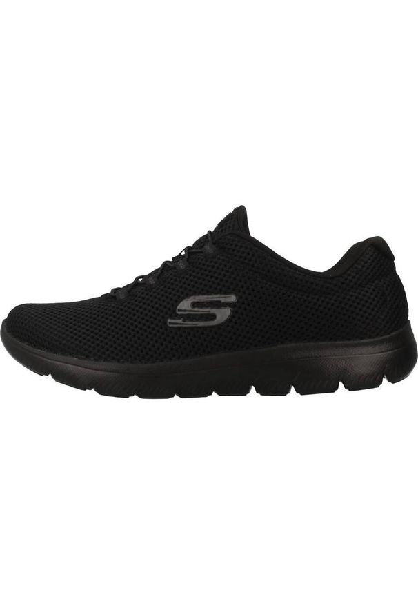 skechers - Buty do chodzenia damskie Skechers Summits. Kolor: czarny. Materiał: tkanina, materiał, syntetyk. Sport: turystyka piesza