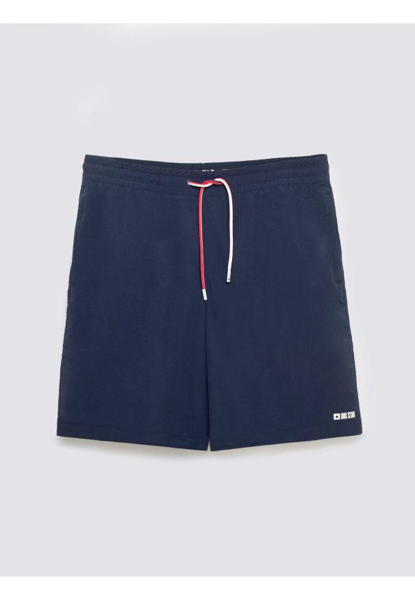 Big-Star - Szorty kąpielowe granatowe Rafiw 403. Kolor: niebieski. Długość: długie