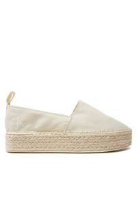 Calvin Klein Jeans Espadryle Platform Espadrille Ml Btw YW0YW01378 Écru. Materiał: materiał. Obcas: na platformie