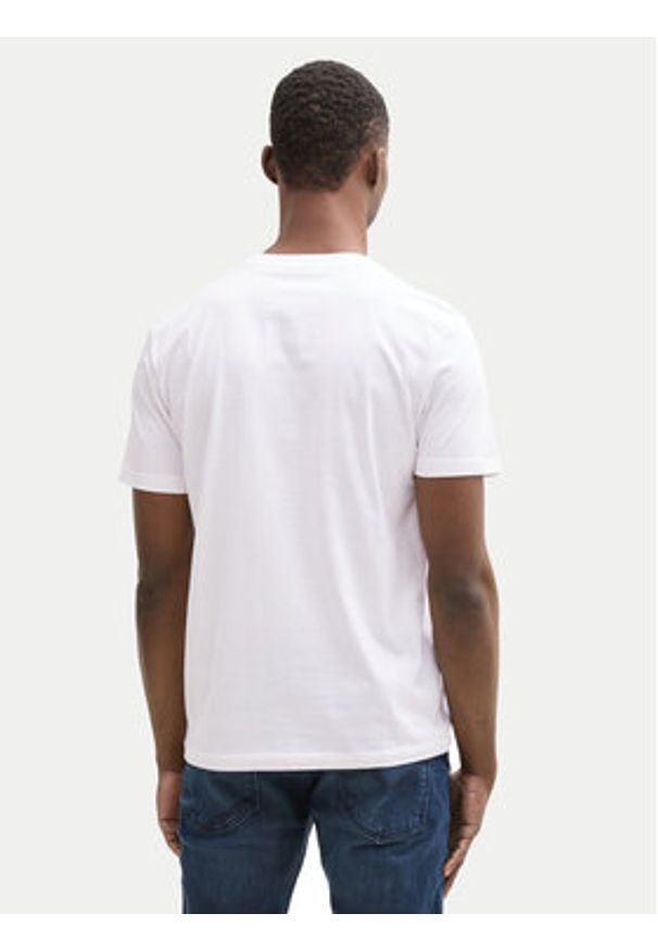 Tom Tailor Denim T-Shirt 1043491 Biały Regular Fit. Kolor: biały. Materiał: bawełna
