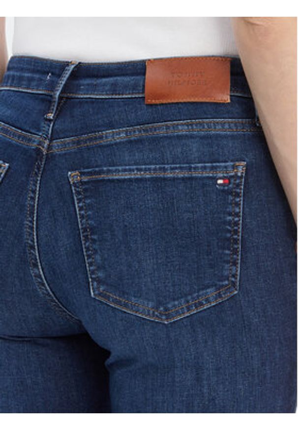 TOMMY HILFIGER - Tommy Hilfiger Jeansy WW0WW45010 Granatowy Slim Fit. Kolor: niebieski