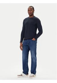 Bugatti Longsleeve 8330-85044D Granatowy Regular Fit. Kolor: niebieski. Materiał: bawełna. Długość rękawa: długi rękaw #3