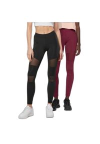 Damskie legginsy z dzianiny Urban Classics Tech (x2). Kolor: czarny. Materiał: dzianina #1