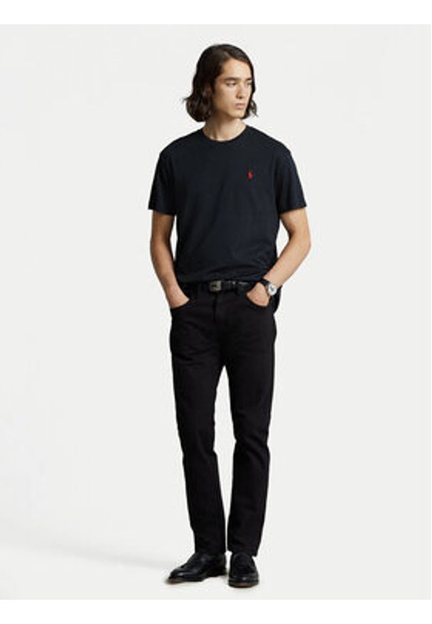 Polo Ralph Lauren T-Shirt Bsr 710680785 Czarny Custom Slim Fit. Typ kołnierza: polo. Kolor: czarny. Materiał: bawełna