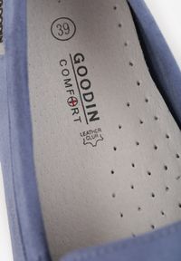 Born2be - Niebieskie Mokasyny Euthophai. Okazja: na co dzień. Kolor: niebieski. Materiał: skóra. Szerokość cholewki: normalna. Wzór: aplikacja. Styl: casual #3