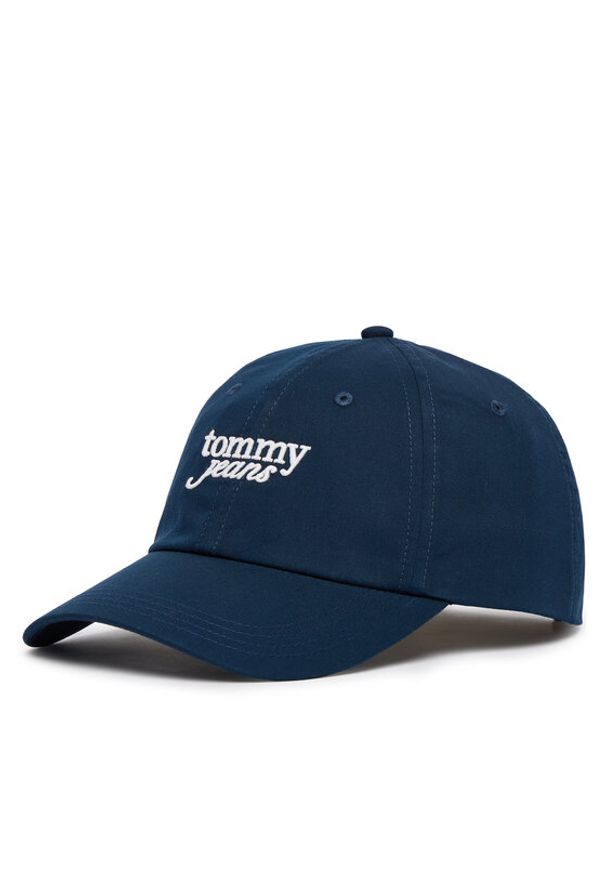 Tommy Jeans Czapka z daszkiem Scri AW0AW18358 Granatowy. Kolor: niebieski. Materiał: bawełna