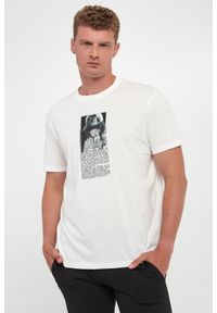 Armani Exchange - T-shirt męski z nadrukiem ARMANI EXCHANGE. Wzór: nadruk #1