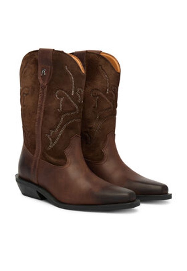 Replay - REPLAY Kowbojki GWN99.000.C0005L Brązowy. Kolor: brązowy. Materiał: skóra