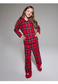 Sinsay - Piżama flanelowa w kratę - czerwony. Kolor: czerwony #1