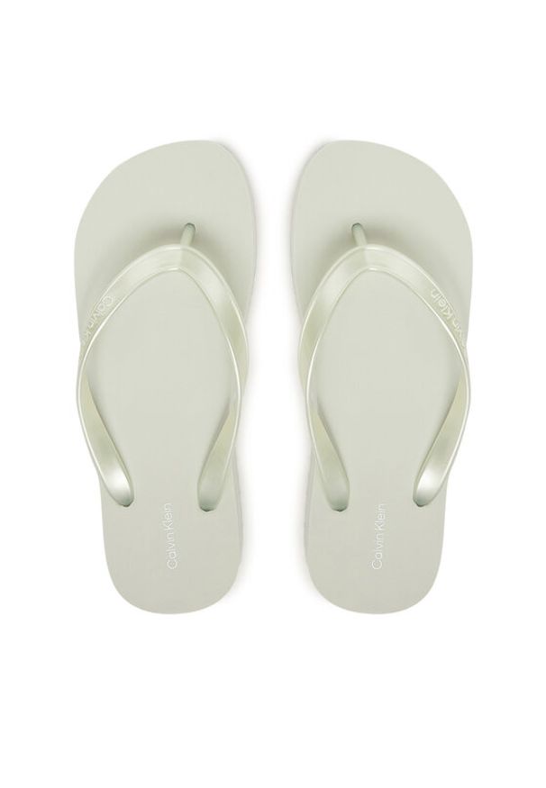Calvin Klein Japonki Flatform Flip Flop Met Tpu HW0HW03120 Błękitny. Kolor: niebieski. Materiał: syntetyk