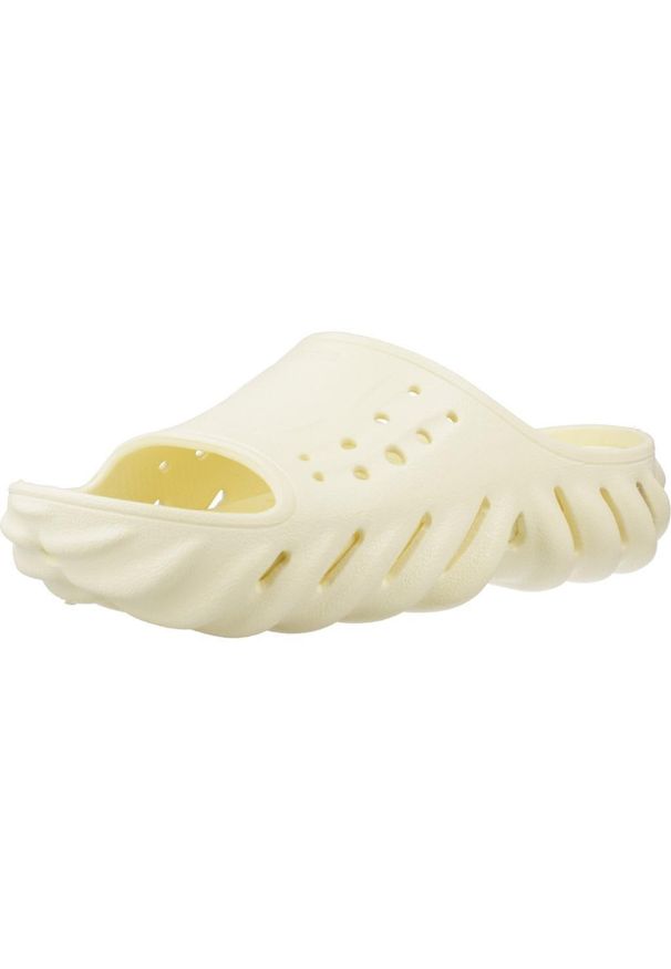 Crocs - Sandały CROCS ECHO SLIDE Żółty. Kolor: żółty. Materiał: syntetyk. Sport: pływanie