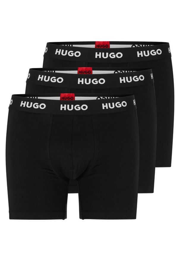 Hugo Komplet 3 par bokserek 50492348 Czarny. Kolor: czarny. Materiał: bawełna