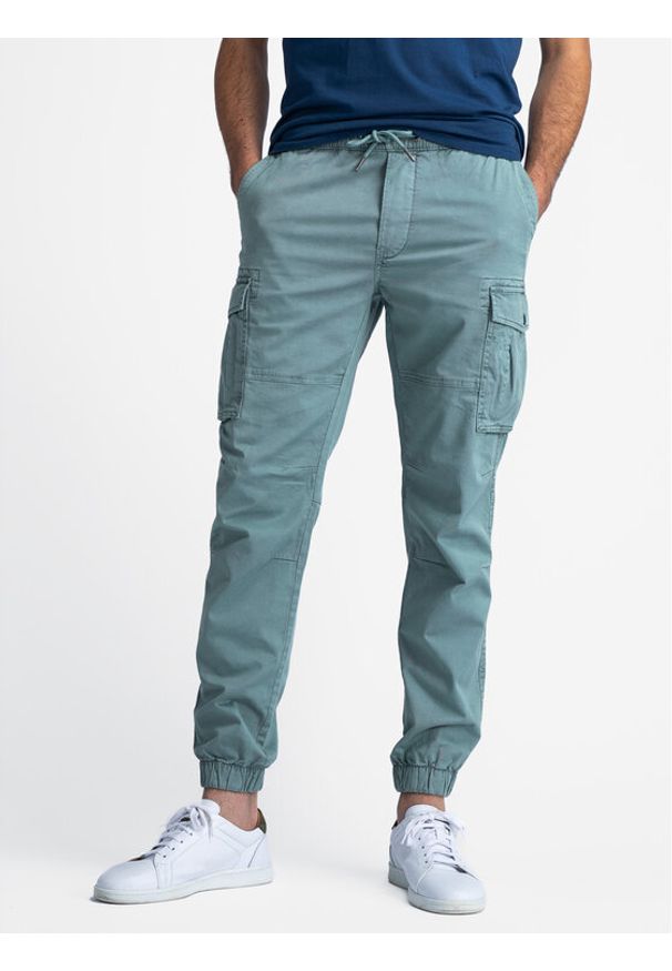 Petrol Industries Joggery M-1040-TRO597 Niebieski Tapered Fit. Kolor: niebieski. Materiał: bawełna