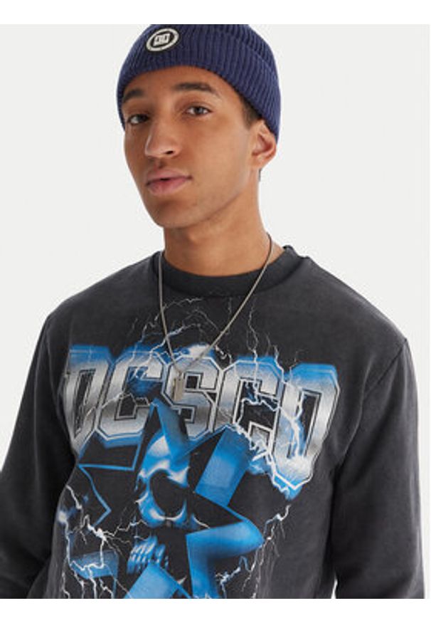 DC Shoes Bluza Skull Shock Crew EDYSF03251 Szary Regular Fit. Kolor: szary. Materiał: syntetyk