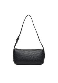 Tommy Jeans Torebka Tjw Must Aop Shoulder Bag AW0AW17867 Czarny. Kolor: czarny. Materiał: skórzane