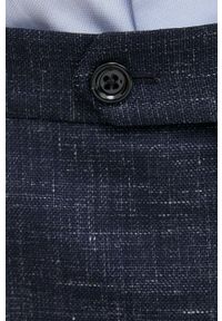 BOSS garnitur wełniany kolor granatowy. Kolor: niebieski. Materiał: wełna #4