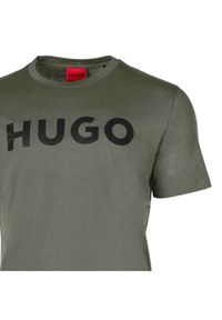 Hugo T-Shirt Dulivio 50467556 Khaki Regular Fit. Kolor: brązowy. Materiał: bawełna #3