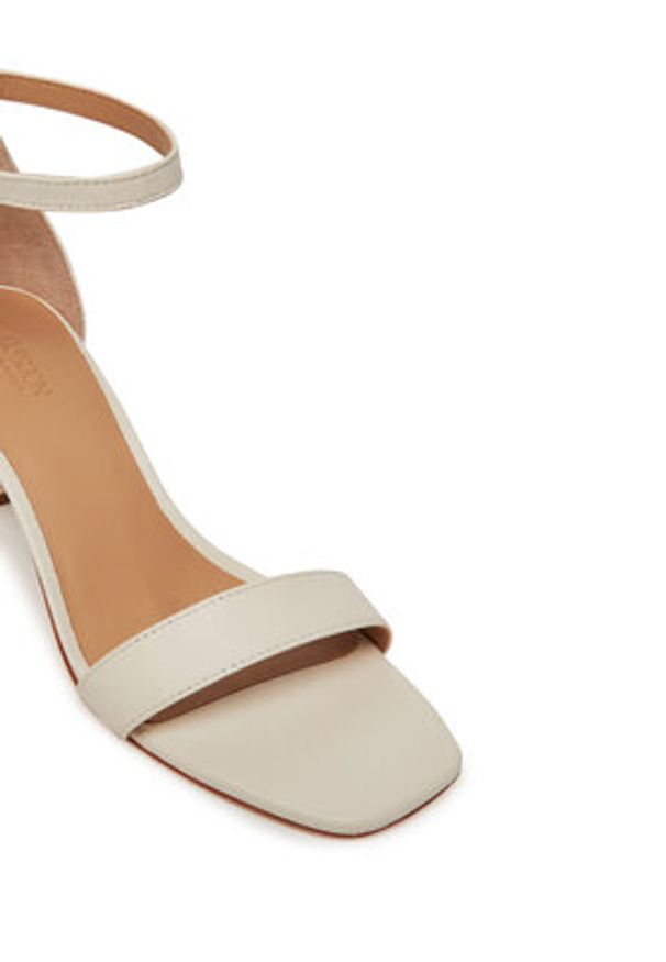 Lauren Ralph Lauren - LAUREN RALPH LAUREN Sandały Logan 802935561001 Biały. Kolor: biały. Materiał: skóra