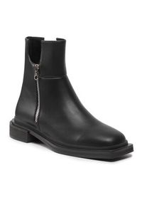 DeeZee Botki ZAL90183-2 Czarny. Kolor: czarny. Materiał: skóra #6