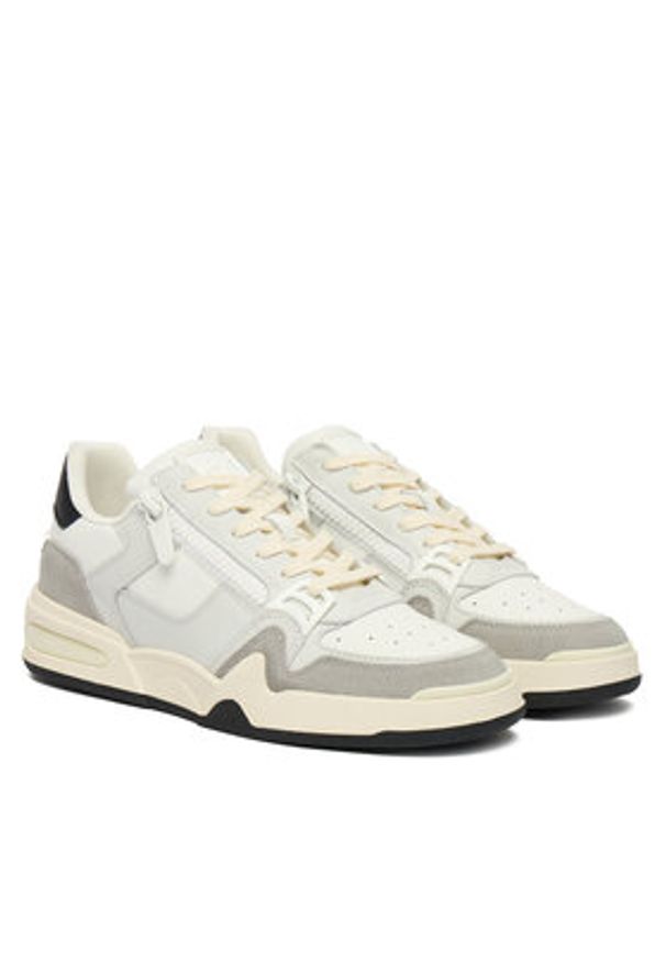 Giuseppe Zanotti Sneakersy RU50014/001 Biały. Kolor: biały. Materiał: skóra