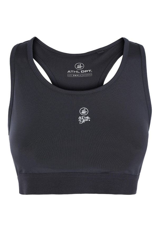 ZOOPLEMENTS - ATHL DPT Vanessa – Damski biustonosz sportowy, bezszwowy, wysoka podpora. Kolor: czarny. Długość rękawa: na ramiączkach. Sport: bieganie