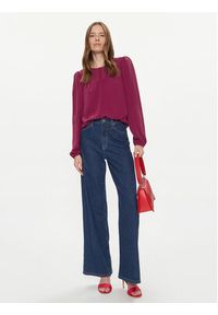 Vero Moda Bluzka 10302546 Fioletowy Regular Fit. Kolor: fioletowy. Materiał: syntetyk #4