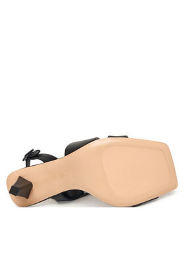 AGL Sandały D689007PCSOFTY0000 Czarny. Kolor: czarny. Materiał: skóra