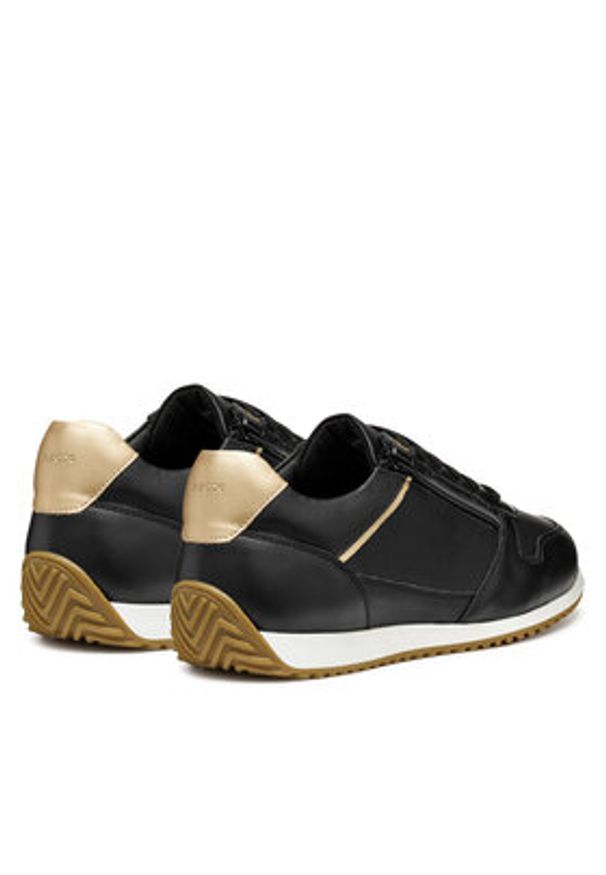 Geox Sneakersy D Calithe D56N0A 08554 C9258 Czarny. Kolor: czarny. Materiał: skóra