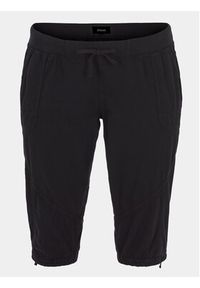 Zizzi Spodnie materiałowe J80001J Czarny Loose Fit. Kolor: czarny. Materiał: bawełna
