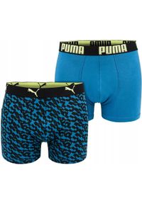 Puma - Bokserki męskie bawełniane 2 pary PUMA BOXER TRUNKS. Kolor: niebieski. Materiał: bawełna