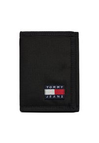 Tommy Jeans Duży Portfel Męski Tjm Essential D. Nylon Trifold AM0AM12438 Czarny. Kolor: czarny. Materiał: materiał