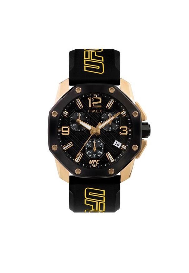 Timex Zegarek Icon Chronograph TW2V58500 Czarny. Kolor: czarny