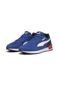 Puma - Młodzieżowe buty sportowe Graviton PUMA Clyde Royal White Black Blue. Okazja: na co dzień. Kolor: biały, niebieski, wielokolorowy #1