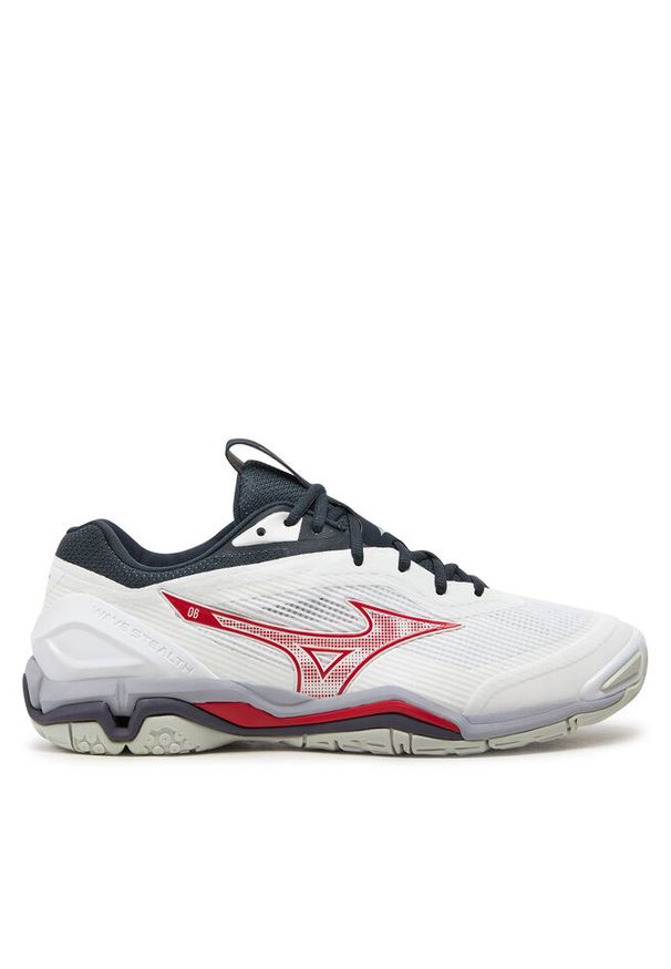 Buty halowe Mizuno. Kolor: biały. Model: Mizuno Wave