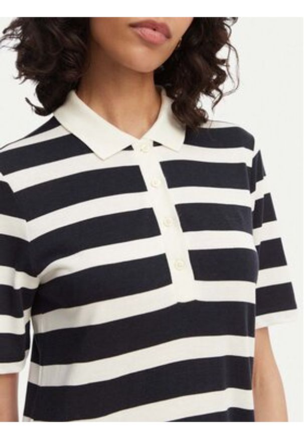 GANT - Gant Sukienka codzienna 4201428 Granatowy Regular Fit. Okazja: na co dzień. Kolor: niebieski. Materiał: bawełna. Typ sukienki: proste. Styl: casual