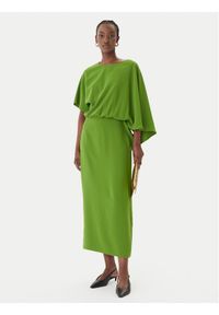 Lola Casademunt by Maite Sukienka wieczorowa MS2616028 Zielony Regular Fit. Kolor: zielony. Materiał: syntetyk. Styl: wizytowy #1