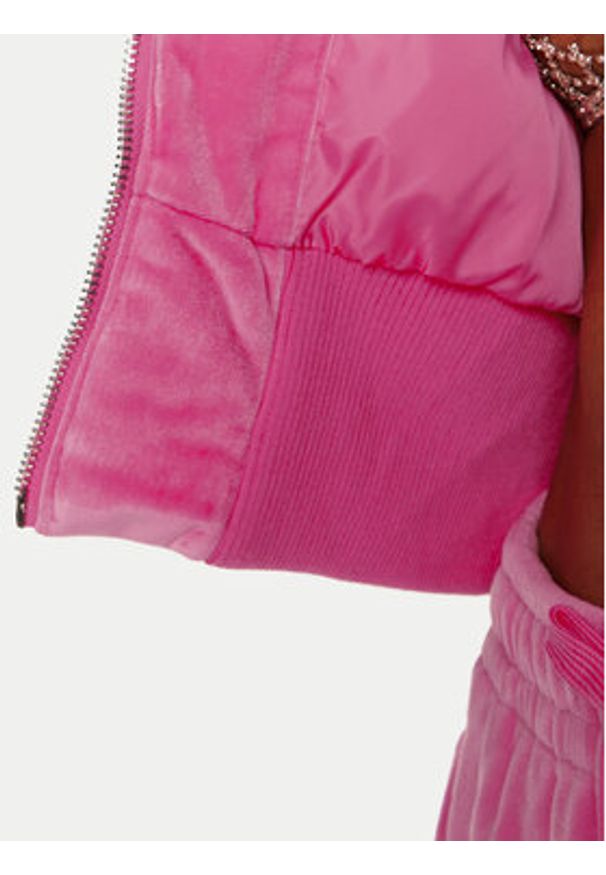 Juicy Couture Bezrękawnik Thunder JCOGL224555 Różowy Slim Fit. Kolor: różowy. Materiał: syntetyk. Długość rękawa: bez rękawów