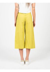 Pinko Spodnie "Teso 4" | 1G161E Y6VX | Teso 4 | Kobieta | Zielony. Stan: podwyższony. Kolor: zielony. Materiał: bawełna #3