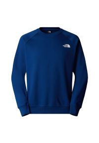 Bluza męska The North Face Redbox 0A89FAH4B1 - granatowa. Kolor: niebieski. Materiał: bawełna, poliester. Styl: elegancki. Sport: wspinaczka