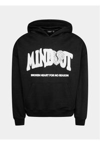 Mindout Bluza Broken Heart Czarny Boxy Fit. Kolor: czarny. Materiał: bawełna #1