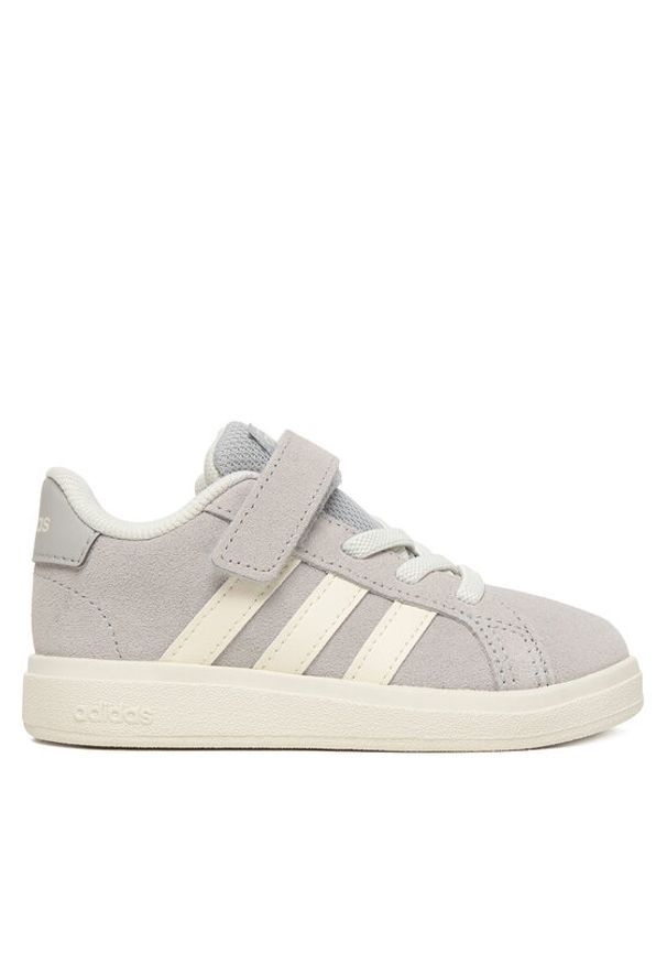 Adidas - adidas Sneakersy Grand Court 2.0 JR0782 Szary. Kolor: szary. Materiał: skóra, zamsz