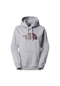 Bluza damska The North Face Drew Peak 0A89EHFB31 - szare. Kolor: szary. Materiał: poliester, bawełna. Styl: klasyczny. Sport: wspinaczka