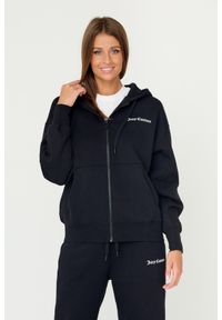 Juicy Couture - JUICY COUTURE Czarna damska bluza Randy, Rozmiar S. Okazja: na co dzień. Kolor: czarny. Materiał: bawełna. Styl: casual #6