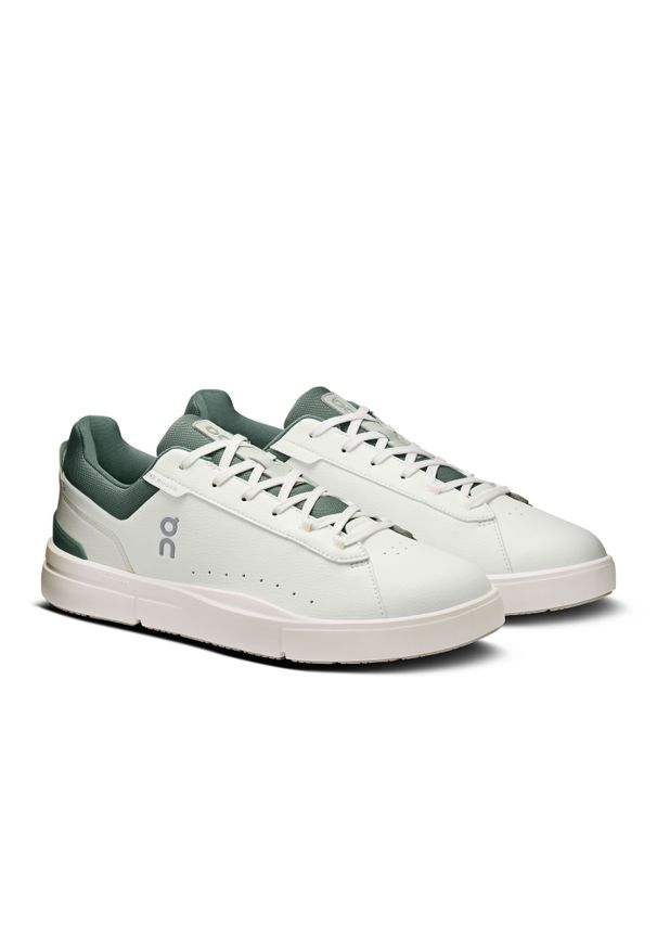 On - ON THE ROGER Advantage White | Olive Sneakersy męskie. Okazja: na co dzień. Kolor: biały. Szerokość cholewki: normalna. Sport: tenis