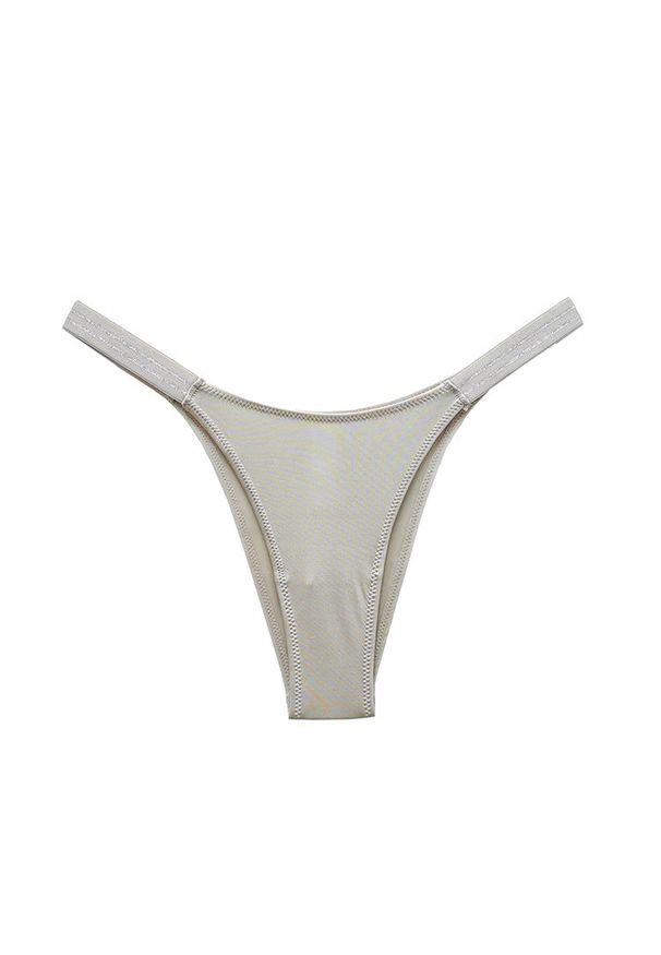 Intica - Stringi z elastycznymi paskami pod obcisłe ubrania Saburi. Kolor: szary. Materiał: materiał, skóra. Wzór: paski