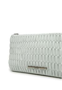 Calvin Klein Jeans Torebka Rouched Zip Top Bag LV04K3090G Szary. Kolor: szary. Materiał: skórzane #3