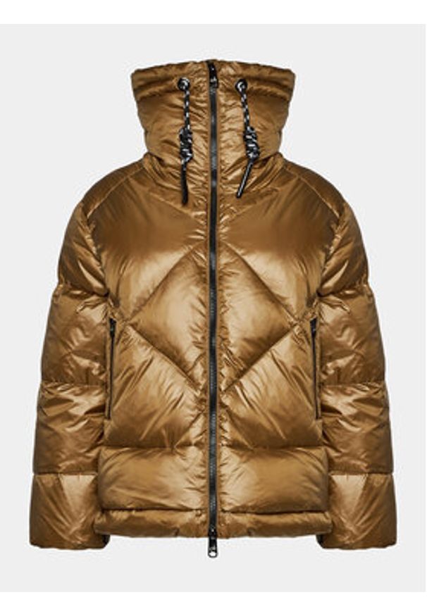 Deha Kurtka puchowa D93581 Brązowy Regular Fit. Kolor: brązowy. Materiał: puch, syntetyk