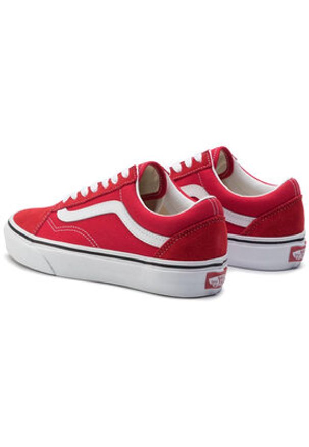 Vans Tenisówki Old Skool VN0A4BV5JV61 Czerwony. Kolor: czerwony. Materiał: zamsz, skóra