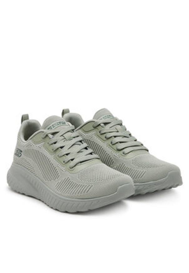 skechers - Skechers Sneakersy 117209/SAGE Zielony. Kolor: zielony. Materiał: materiał