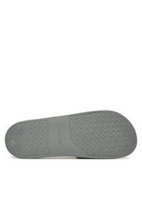 Calvin Klein Klapki Pool Slide W/ Ck Square HM0HM01754 Szary. Kolor: szary. Materiał: skóra